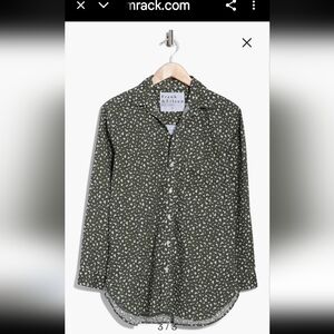 New, NoTag,Frank & Eileen Green Patterned Women's Shirt